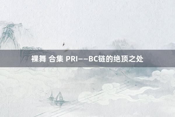 裸舞 合集 PRI——BC链的绝顶之处