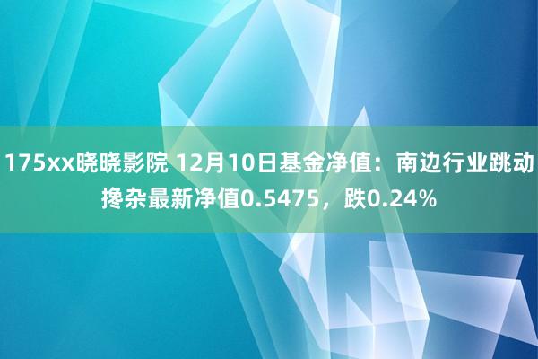 175xx晓晓影院 12月10日基金净值：南边行业跳动搀杂最新净值0.5475，跌0.24%